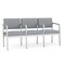 Lesro Lenox 3 Seat Tandem Seating W/ Arms, 64.5 in W 24.5 in L 32 in H LS3103 - alternate 1
